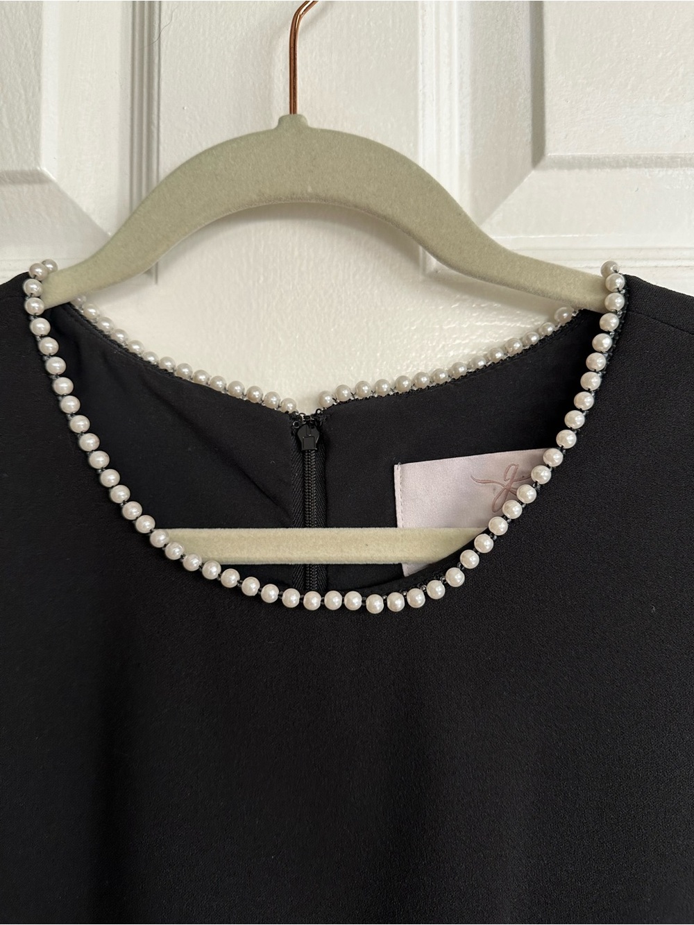Victoria Dress with Pearl Trim - Picture 5 of 12